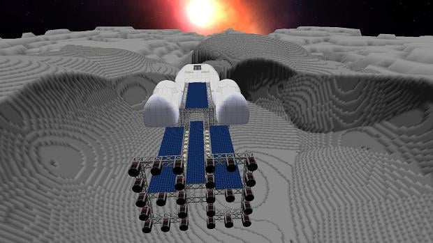 Hadron's Forge features asteroid mining, real elements