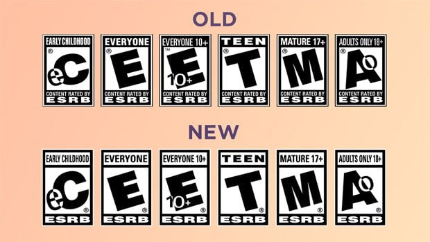 ESRB ratings receive a slight design change