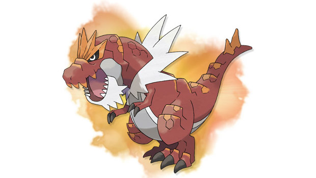 There's a bearded Tyrannosaurus rex Pokemon