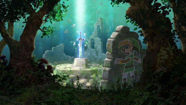 This Zelda: Link Between Two Worlds art is beautiful