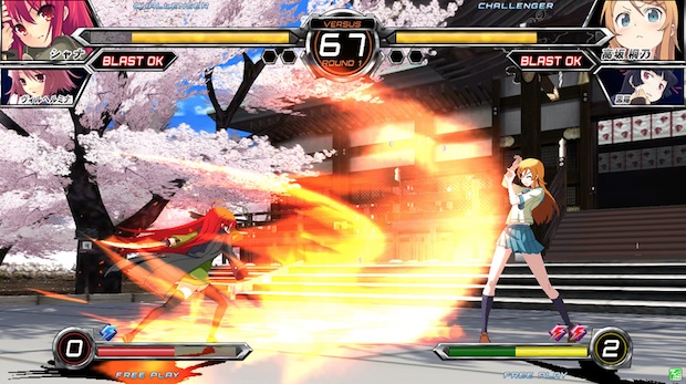 First footage of anime crossover fighter Dengeki Bunko