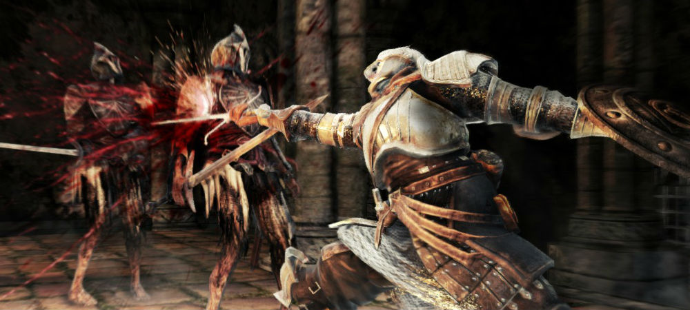Fighting the bosses of the Dark Souls II beta