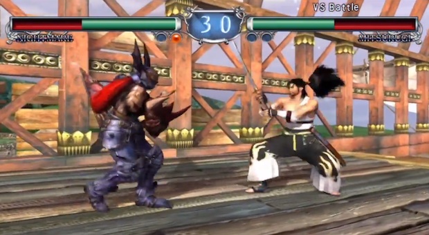 Nightmare vs Mitsurugi in SoulCalibur II HD Online