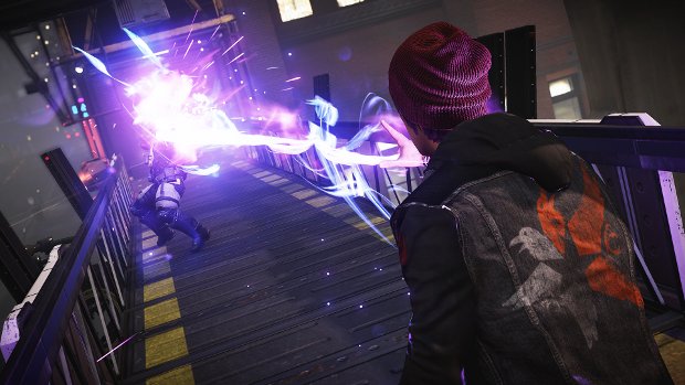 Check out the new inFamous screens with neon powers!
