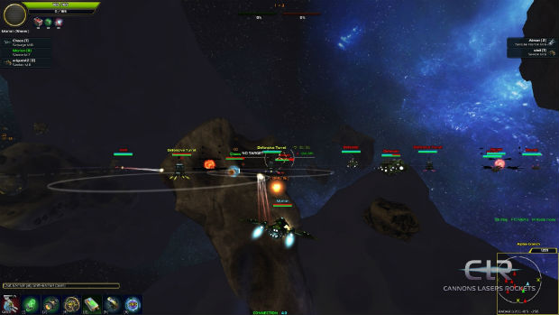 Cannons Lasers Rockets is a MOBA in space