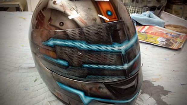 Ride to Hell in this amazing Dead Space motorcycle helmet
