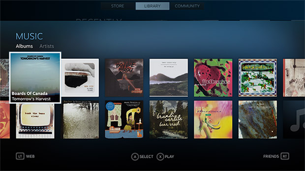 Steam Music beta 'coming soon' to Big Picture, SteamOS