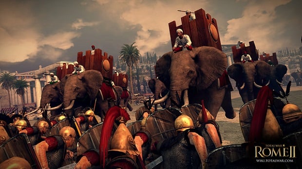Rome II update replaces Indian elephants for African ones