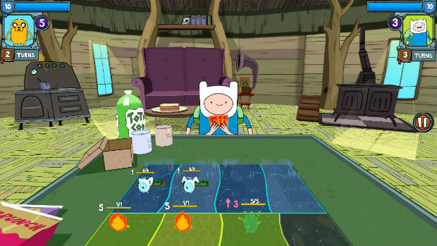 Adventure Time Card Wars is like Hearthstone light