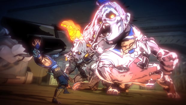 You'll fight mutant infants in Yaiba: Ninja Gaiden Z