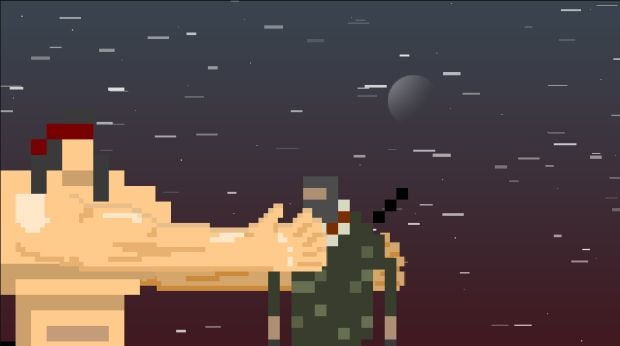 You are Rambo, and you must rip off your shirt to hug ghost ninjas