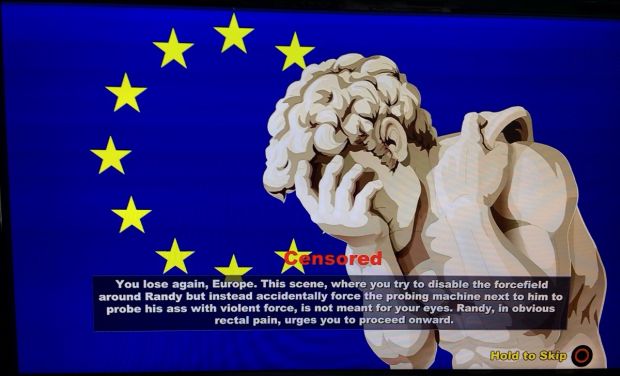 The South Park: Stick of Truth censorship screen is hilarious
