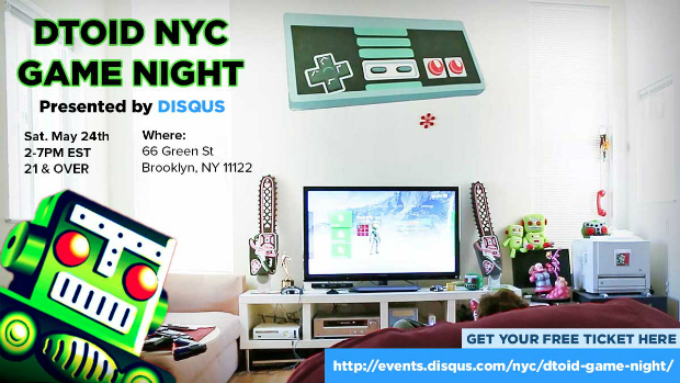 Heads up, Dtoid NY! Join us for Game Night on May 24th!