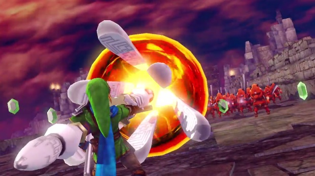 Link wrecks an army with the Fire Rod in this new Hyrule Warrior video