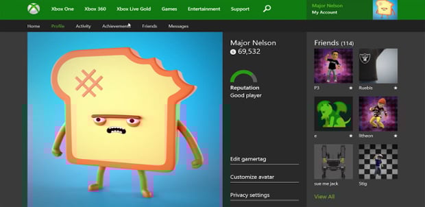 Xbox One profiles are coming to Xbox.com