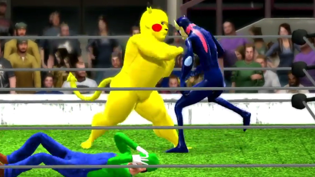 Buff Pikachu, emaciated Sonic: WWE x Smash Bros. is terrifying