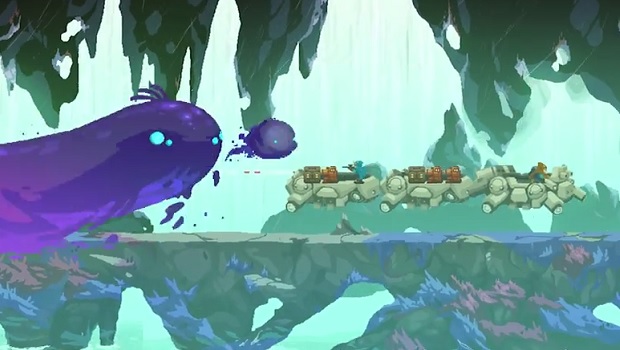 Aegis Defender is a sweet looking 16-bit tower defense platformer