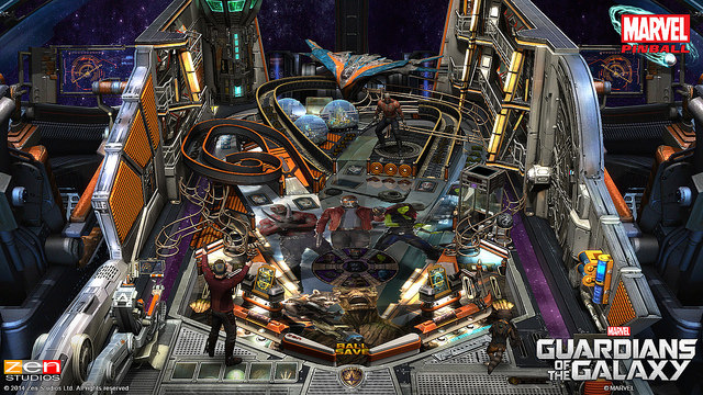 Guardians of the Galaxy are making their way to Zen Pinball 2