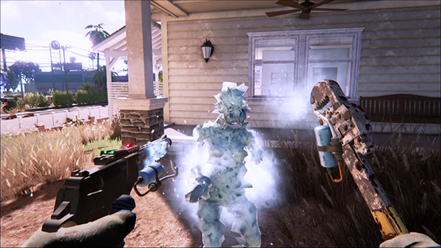 Dead Island 2 gameplay trailer shows zombie freezing, chopping, and neck-snapping