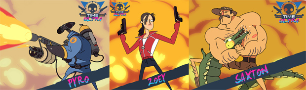 Three Valve characters are playable in Super Time Force Ultra