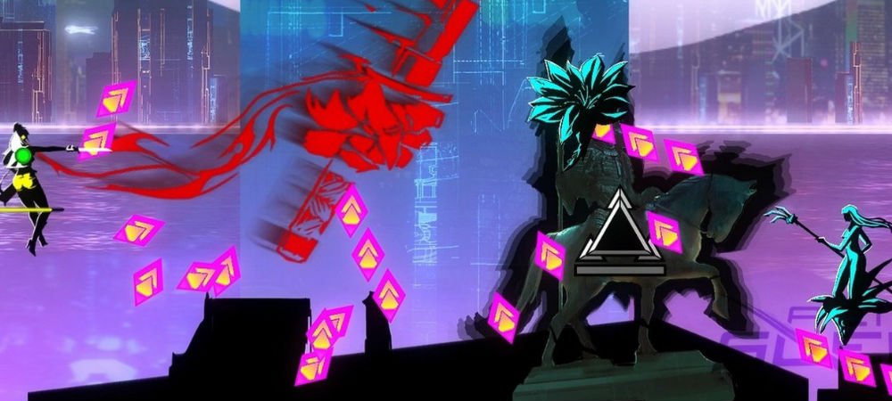 Bullet-hell and rhythm fans will both like Harmonix's new game