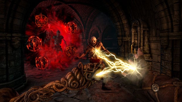 A bunch of skeletons explode in the first 20 minutes of Hellraid