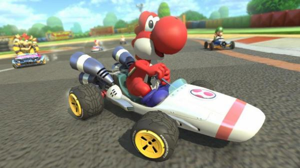 The B Dasher kart makes an appearance in Mario Kart 8's DLC