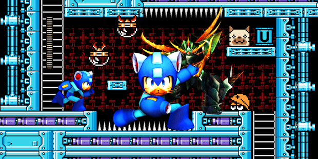 Okay, this Mega Man armor for Monster Hunter 4 Ultimate is cute