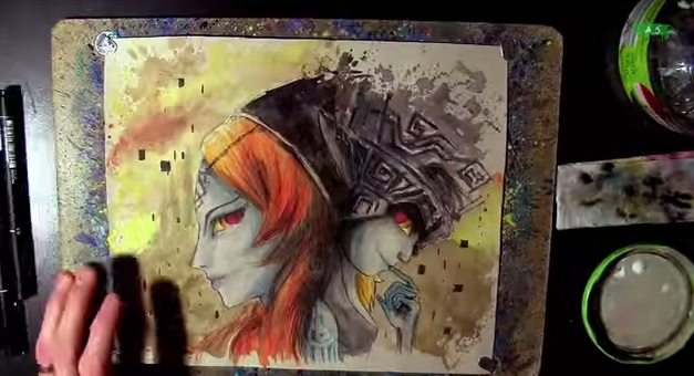 Watch this artist paint Midna from Twilight Princess in a time lapse fashion
