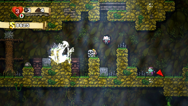 Beating Spelunky on a dance pad is quite the remarkable feat
