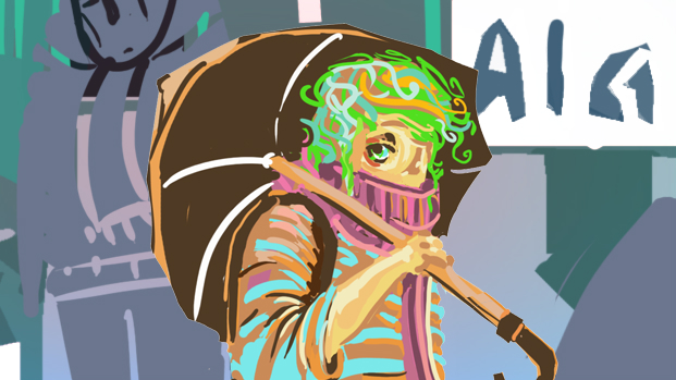 When You're Gone tells its story of love lost in painted comic style