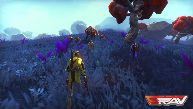 GRAV is a survival sandbox set on alien worlds