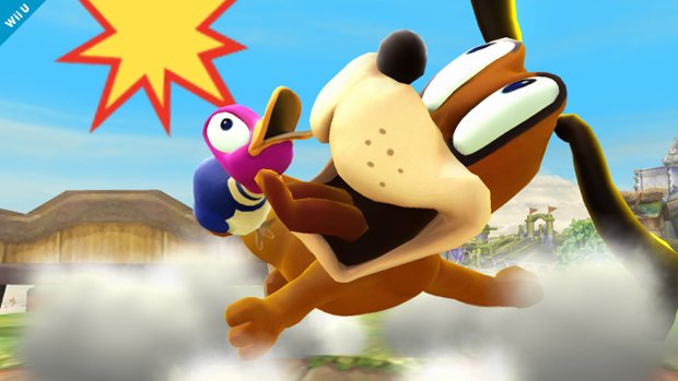 Duck Hunt's expressions in Super Smash Bros. are just the best