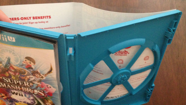 PSA: The Smash Bros. Wii U Club Nintendo voucher is behind the cover art