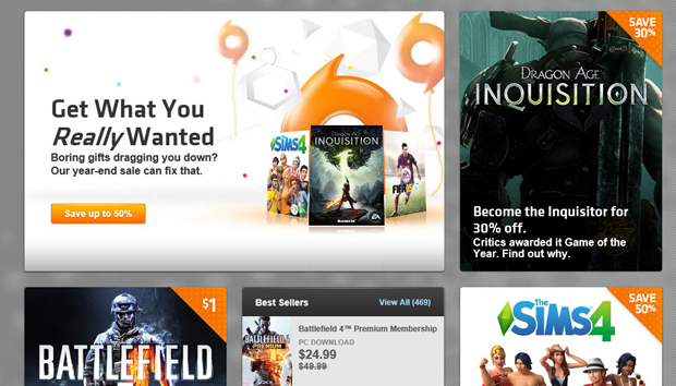 99-cent Battlefield 3 and Inquisition for 33% off in Origin's year-end sale