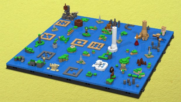 Whoa: Wind Waker map re-created in LEGO form