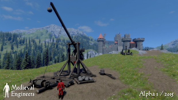 Build castles and blow them up with a trebuchet in Medieval Engineers