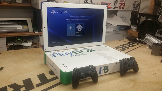 Mad genius makes a PS4/Xbox One combination laptop