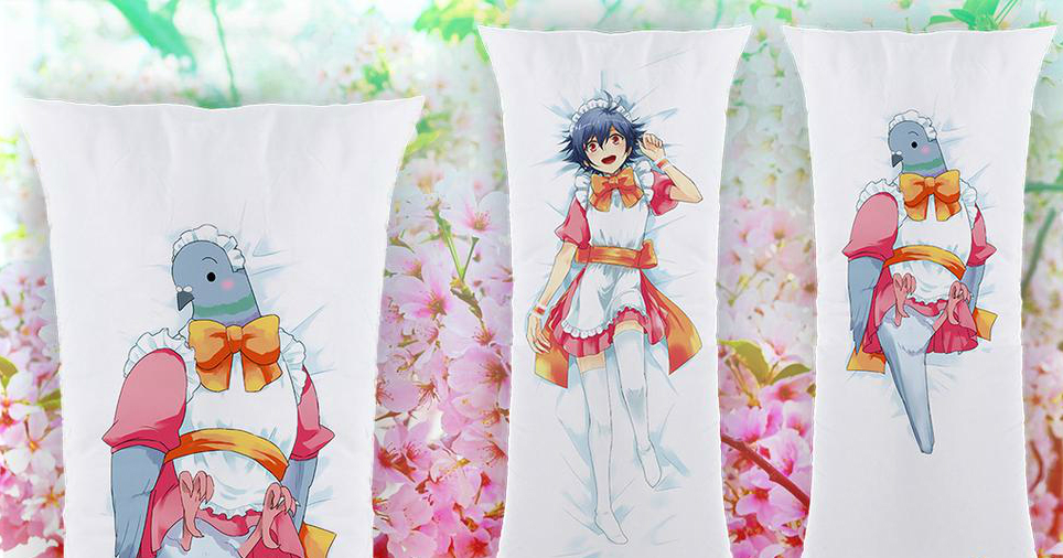 Hug a pigeon with this Hatoful Boyfriend body pillow