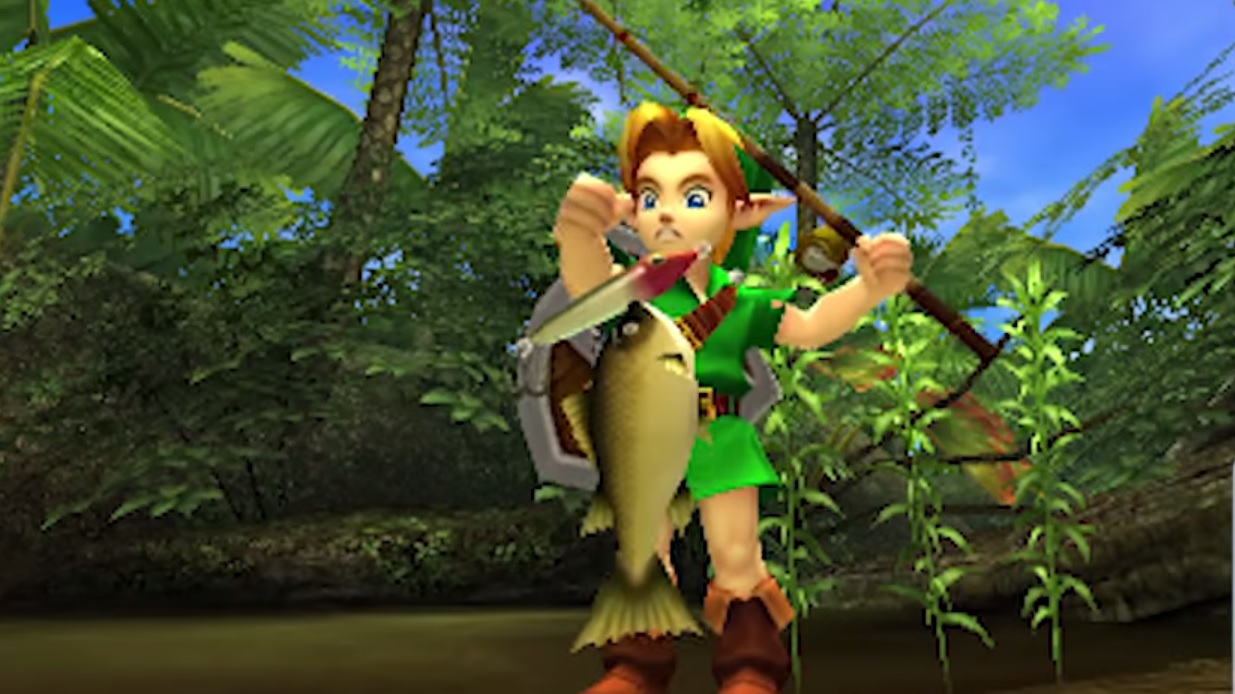Watch Zelda producer go fishing in Majora's Mask 3D