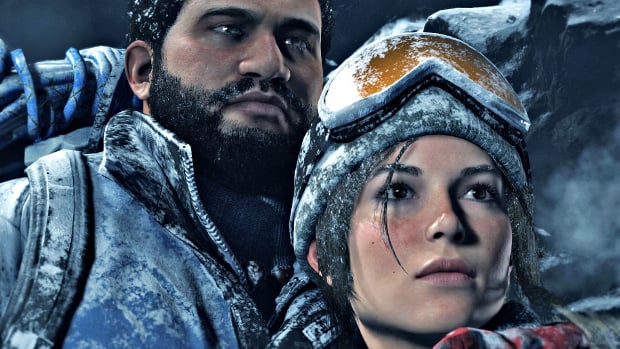 Lara looks cold in Rise of the Tomb Raider
