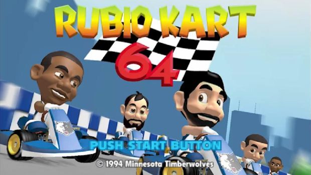 Minnesota Timberwolves go old school with Rubio Kart 64
