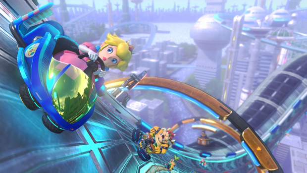 Mario Kart 8's new 200cc class compared to 150cc