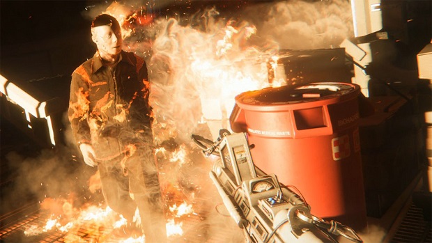 Maybe Ripley's arms are made of fire?