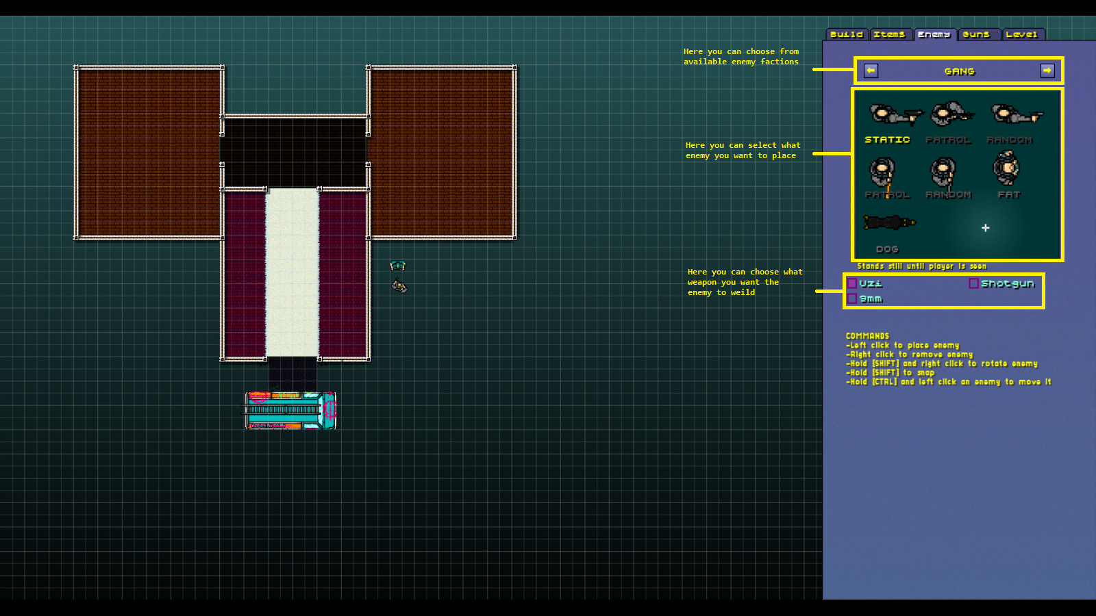 We'll soon be able to make tiny levels in Hotline Miami 2