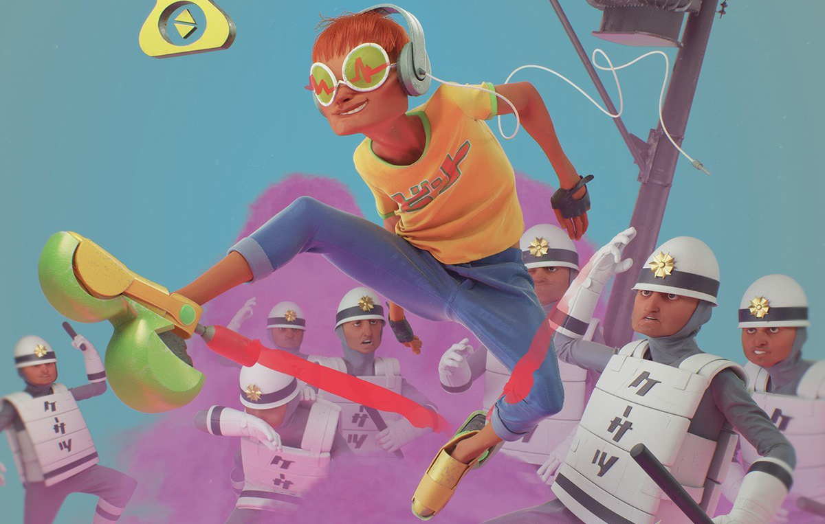 This Jet Set Radio print is unreal