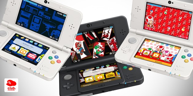 Club Nintendo Europe just got three new 3DS themes