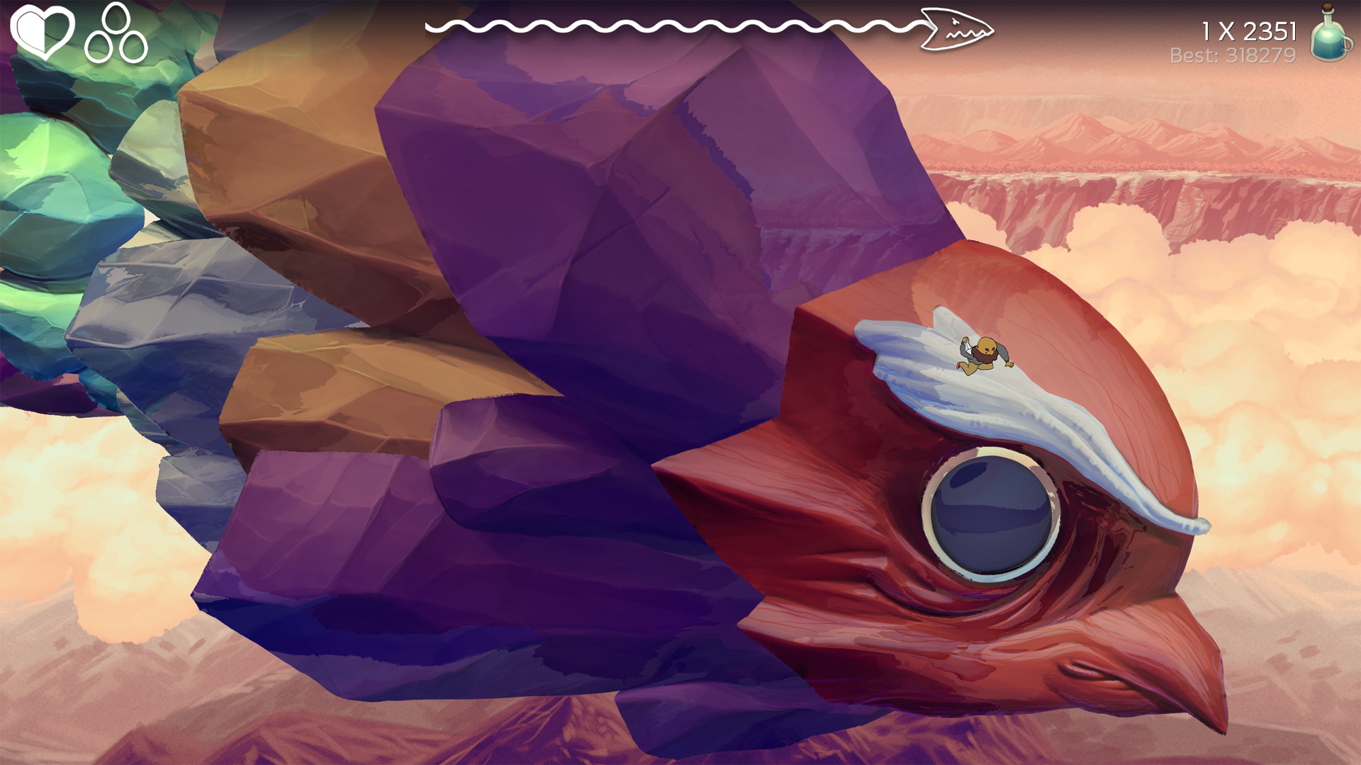 EarthNight is a game about running on dragons in space