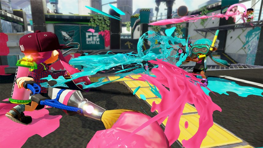 Splatoon unlocks the paint brush weapon tonight