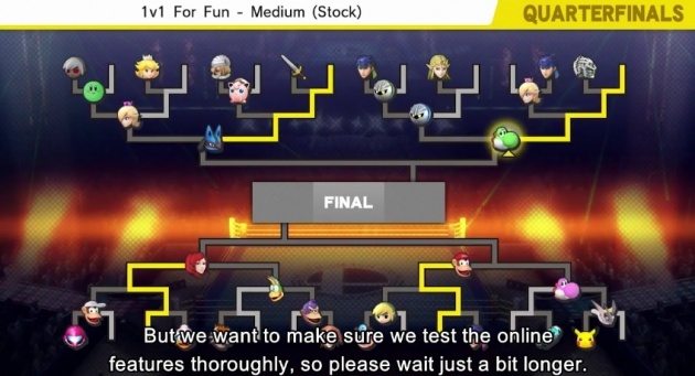 Smash Bros. for the Wii U will get online tournaments in August